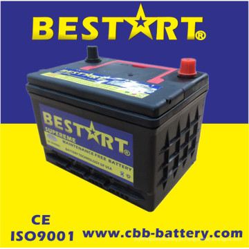Bateria livre do carro da manutenção acidificada ao chumbo da qualidade do RUÍDO 58500mf de 12V50ah